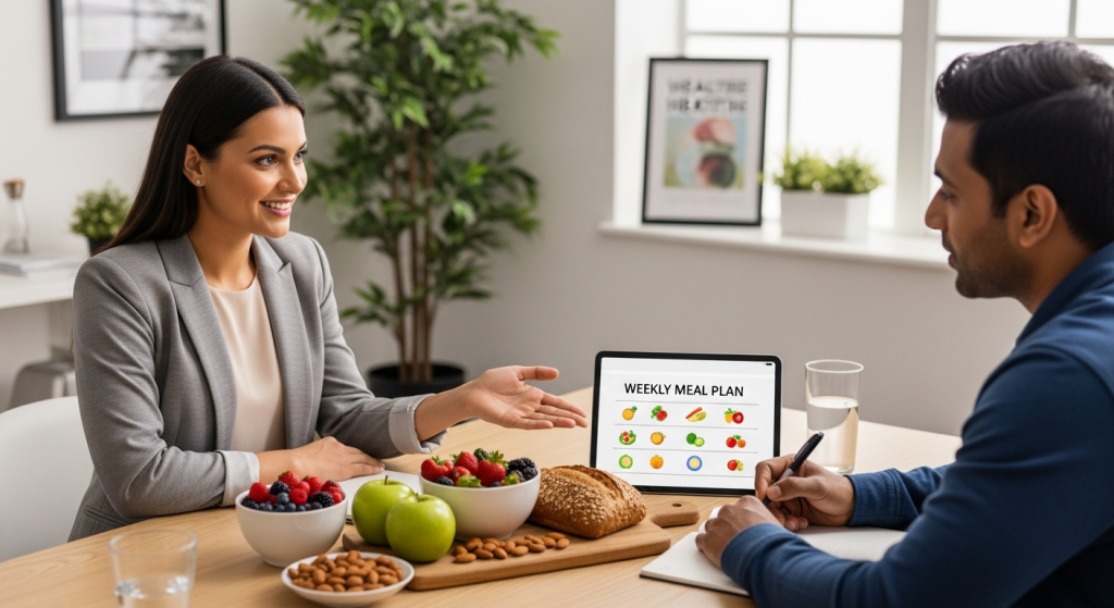 A graphic showing common nutrition-related symptoms in a loop: Processed Food > Inflammation > Fatigue/Weight Gain > Chronic Disease, highlighting the connection.