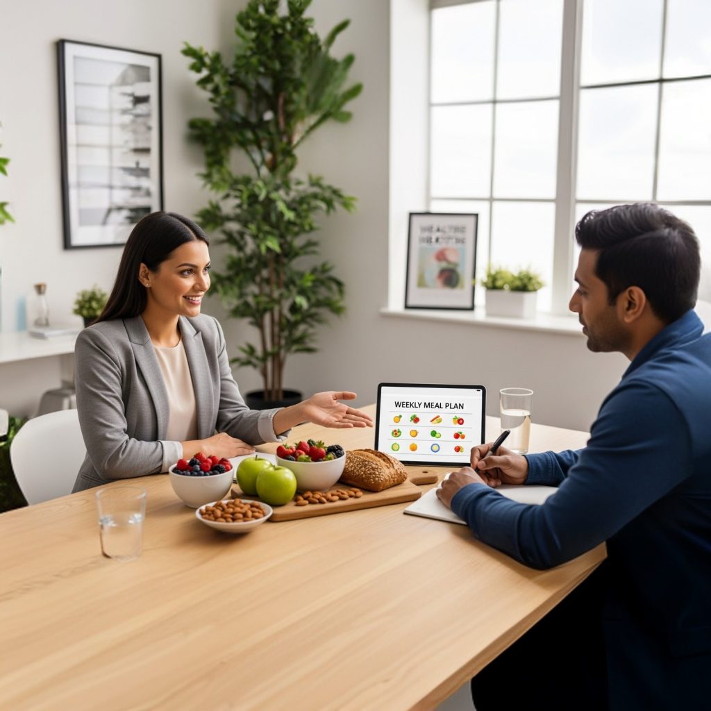 A graphic showing common nutrition-related symptoms in a loop: Processed Food > Inflammation > Fatigue/Weight Gain > Chronic Disease, highlighting the connection.