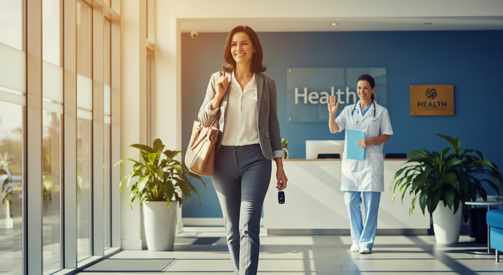 Patient regaining strength and mobility with physical therapy guidance