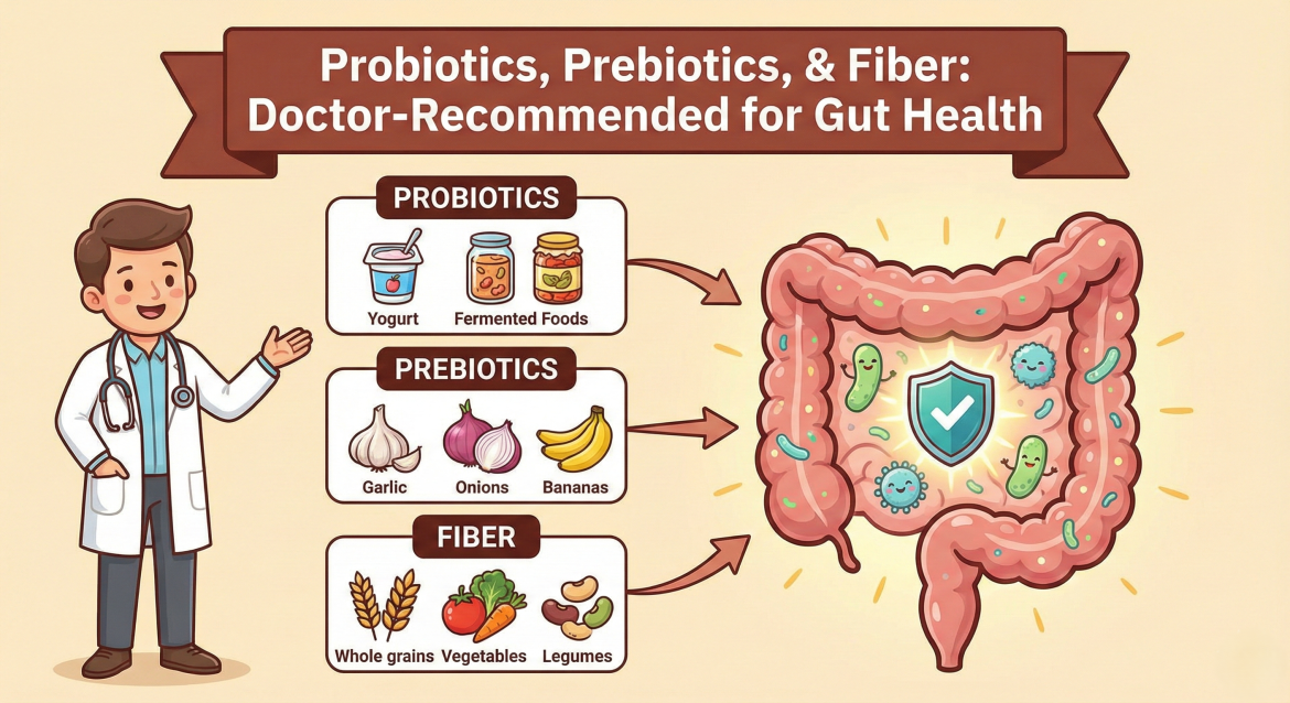 Probiotics, Prebiotics, and Fiber: What Actually Helps Your Gut According to Doctors