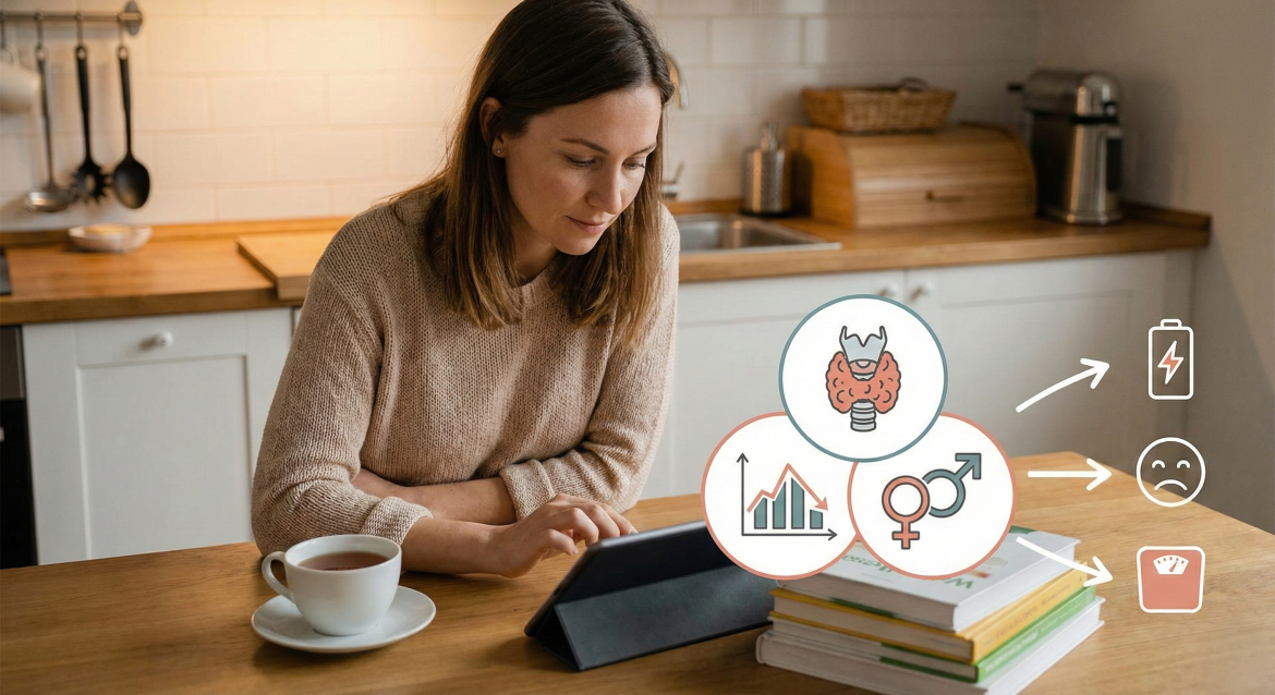 Thyroid, Cortisol, and Sex Hormones: How They Affect Energy, Mood, and Weight