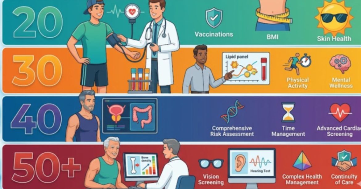 Men’s Preventive Health Checklist by Decade
